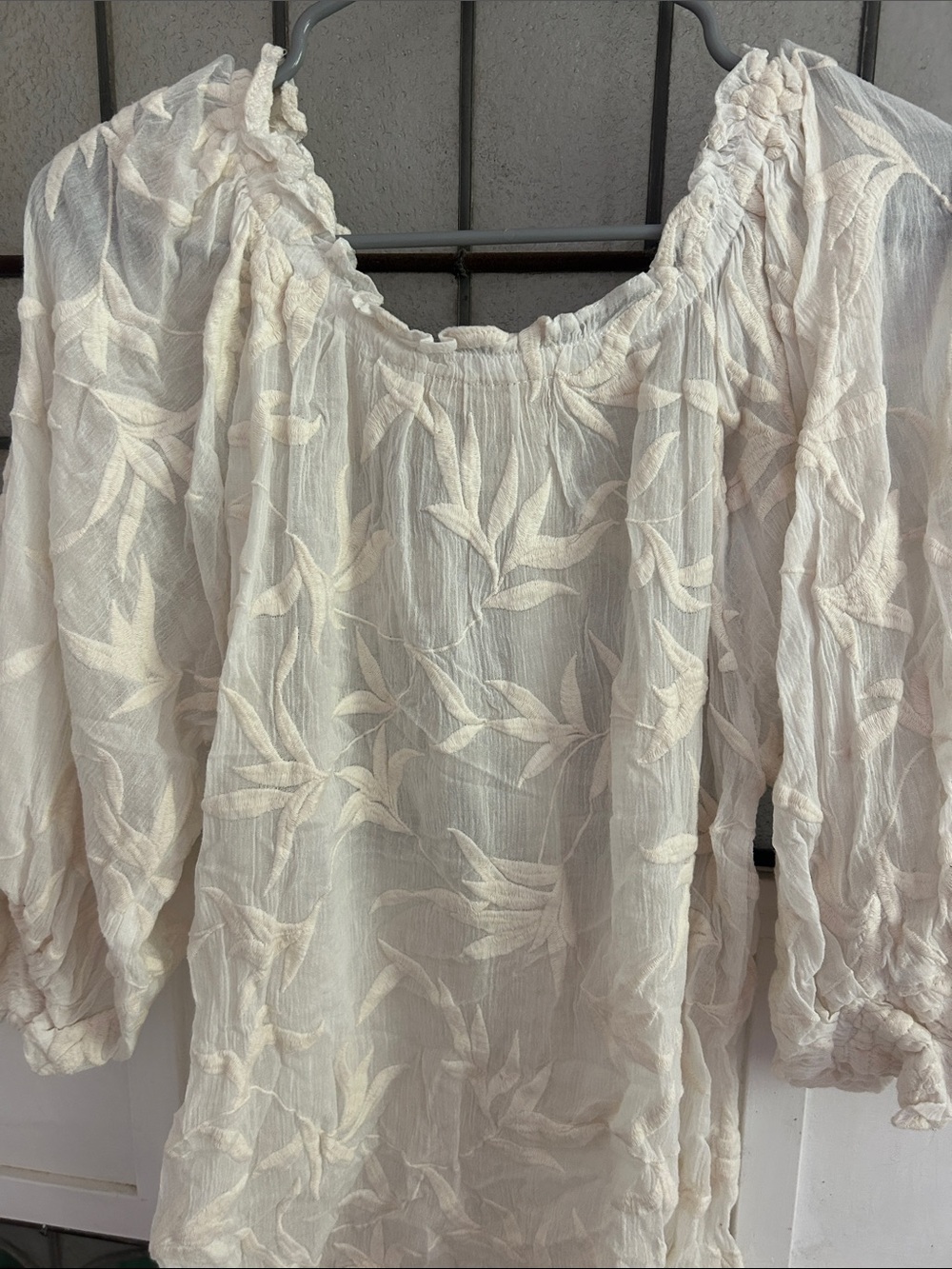 Jen's Pirate Booty Cream Lace-Trim Chemise Top - Picture 2 of 3